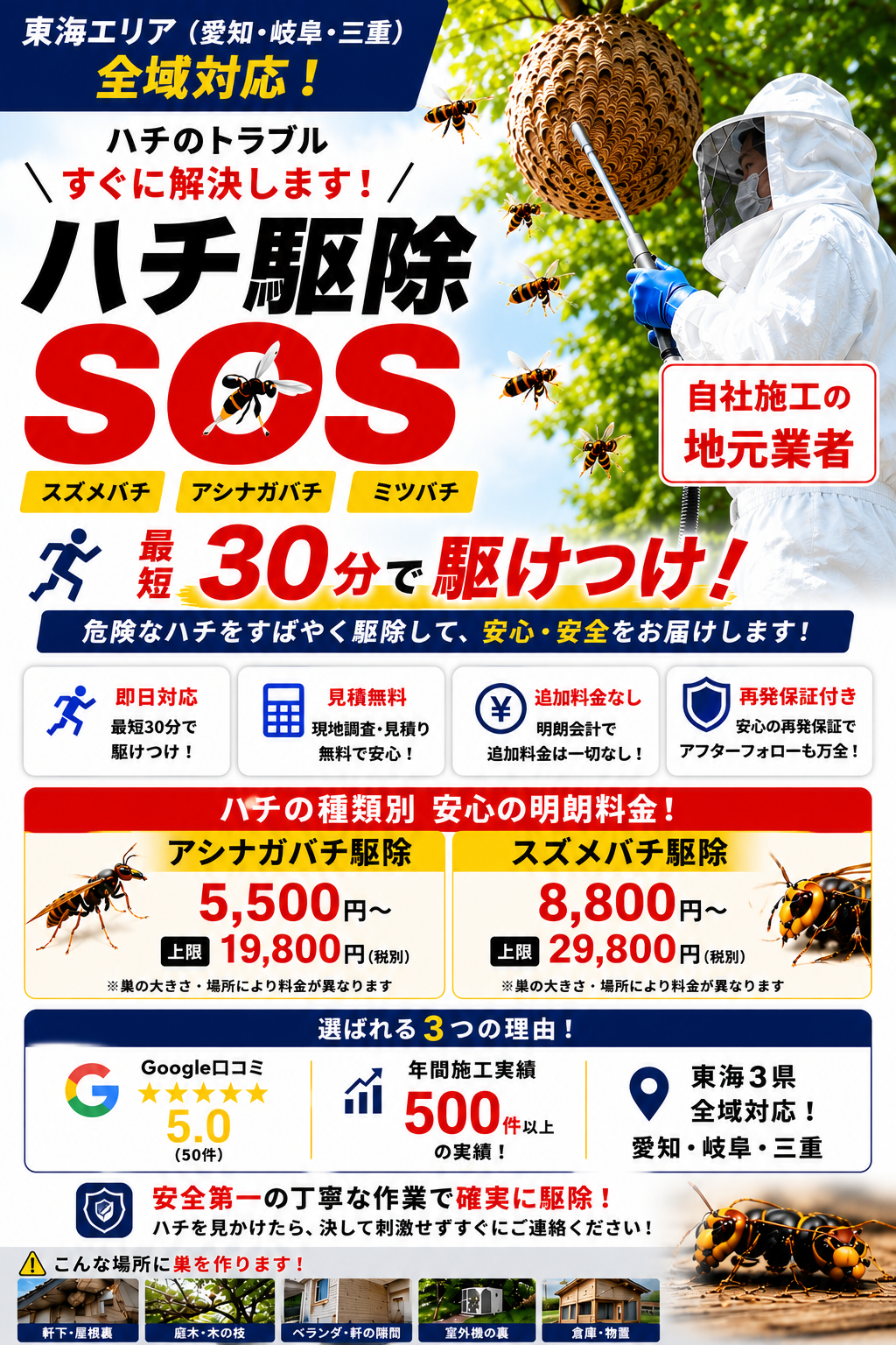 ハチ駆除