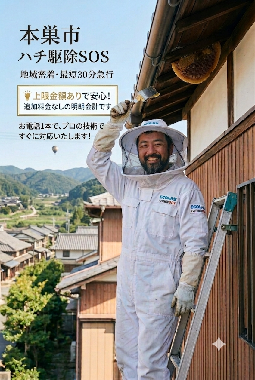 本巣市　ハチ駆除